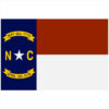 North Carolina Flag Sticker – vinyl decal printed in the USA