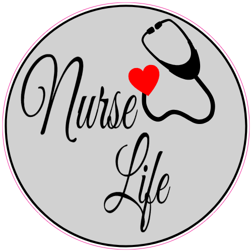 Nurse Life Sticker – vinyl decal printed in the USA