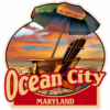 Ocean City Maryland Beach Sticker – vinyl decal printed in the USA