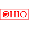 Ohio Bumper Sticker With State – vinyl decal printed in the USA
