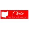 Ohio Home Of The World's Worst Drivers Bumper Sticker – vinyl decal printed in the USA