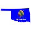 Oklahoma Flag State Sticker – vinyl decal printed in the USA