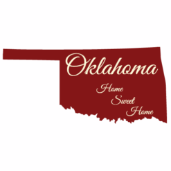 Oklahoma Home Sweet Home Sticker – vinyl decal printed in the USA