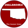 Oklahoma Sooner State Circle Sticker – vinyl decal printed in the USA