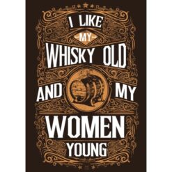 Old Whiskey Young Women Sticker – vinyl decal printed in the USA