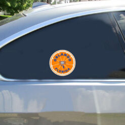Orlando Fl Orange County Car Sticker shown on a vehicle rear window