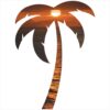 Palm Tree Ocean Sunset Sticker – vinyl decal printed in the USA