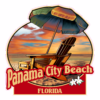 Panama City Beach Florida Beach Sticker – vinyl decal printed in the USA