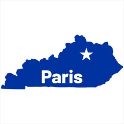 Paris Kentucky Sticker – vinyl decal printed in the USA