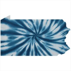 Pennsylvania Tie Dye State Sticker – vinyl decal printed in the USA
