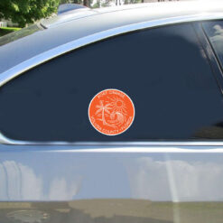 Port Orange Volusia County Car Sticker shown on a vehicle rear window