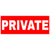 Private Sticker – vinyl decal printed in the USA