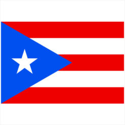 Puerto Rico Flag Sticker – vinyl decal printed in the USA