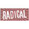 Radical Retro Bumper Sticker – vinyl decal printed in the USA