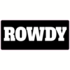 Rowdy Black Sticker – vinyl decal printed in the USA
