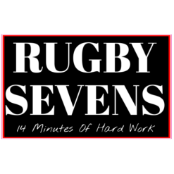 Rugby Sevens Hard Work Sticker – vinyl decal printed in the USA