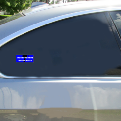 Rugby Sevens Speed Kills Bumper Car Sticker shown on a vehicle rear window