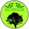 Save Your Nature Tree Circle Sticker – vinyl decal printed in the USA