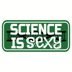 Science Is Sexy DNA Sticker – vinyl decal printed in the USA