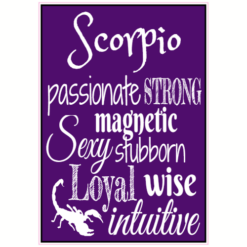 Scorpio Astrology Sticker – vinyl decal printed in the USA