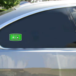 Seattle Speedball Car Sticker shown on a vehicle rear window