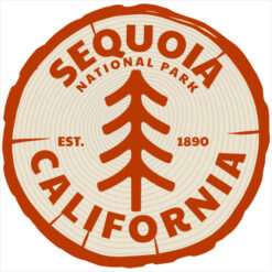 Sequoia National Park California Tree Sticker – vinyl decal printed in the USA