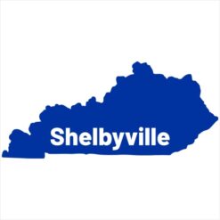 Shelbyville Kentucky Sticker – vinyl decal printed in the USA