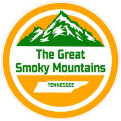 Smoky Mountains Tennessee Sticker – vinyl decal printed in the USA