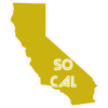 So Cal California State Shaped Sticker – vinyl decal printed in the USA