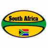 South Africa Rugby Ball Sticker – vinyl decal printed in the USA