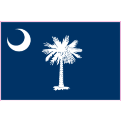 South Carolina Flag Sticker – vinyl decal printed in the USA