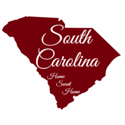South Carolina Home Sweet Home Sticker – vinyl decal printed in the USA