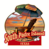 South Padre Island Texas Beach Sticker – vinyl decal printed in the USA