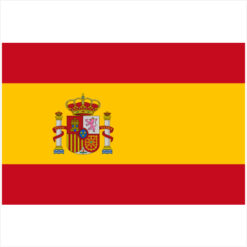 Spain Flag Sticker – vinyl decal printed in the USA