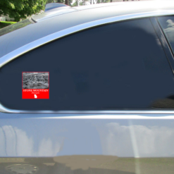 Stone Mountain Georgia Car Sticker shown on a vehicle rear window