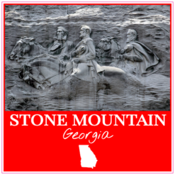 Stone Mountain Georgia Sticker – vinyl decal printed in the USA