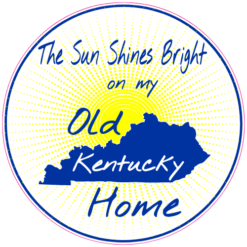 Sun Shines Bright Kentucky Home Sticker – vinyl decal printed in the USA
