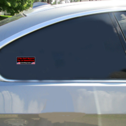 Support the 1st Amendment Flag Car Sticker shown on a vehicle rear window