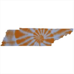 Tennessee Tie Dye State Sticker – vinyl decal printed in the USA