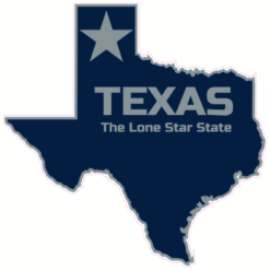 Texas Lone Star State Sticker – vinyl decal printed in the USA