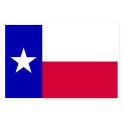 Texas State Flag Sticker – vinyl decal printed in the USA