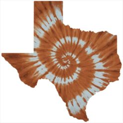 Texas Tie Dye State Sticker – vinyl decal printed in the USA