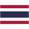 Thailand Flag Sticker – vinyl decal printed in the USA