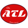 The ATL Atlanta Georgia Red Oval Decal – vinyl decal printed in the USA