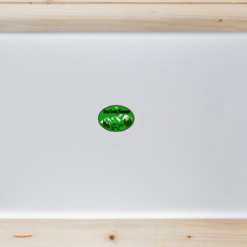 The Great Smoky Mountains Oval Laptop Sticker shown on a laptop lid