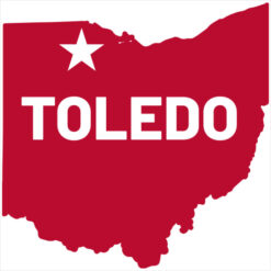 Toledo Ohio Sticker – vinyl decal printed in the USA