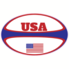 USA Rugby Ball Shaped Sticker – vinyl decal printed in the USA