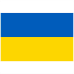 Ukraine Flag Sticker – vinyl decal printed in the USA