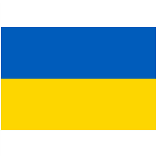 Ukraine Flag Sticker – vinyl decal printed in the USA