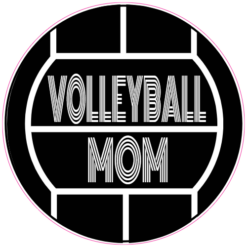 Volleyball Mom Sticker – vinyl decal printed in the USA